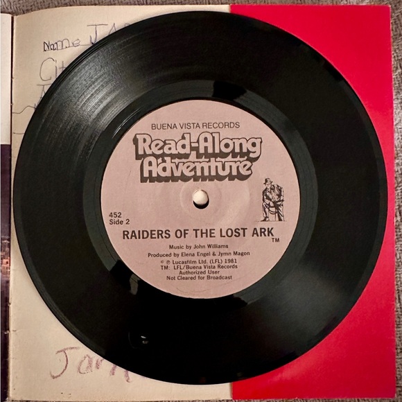 Raiders of the Lost Ark Read-Along with Record - Picture 4 of 5
